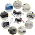 Miniatyrbillede 5 af 5: Terminal Ejector Kit Værktøj til fjernelse af terminaler, elektriske ledninger Bil adskillelsesværktøj Stik Crimp Pin Aftrækker 41 stk.