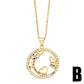 Pikkukuva 4 / 5: Kaulakoru Vintage Zircon Heart Stud muotikorut Ac8756 D