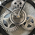 Pikkukuva 2 / 5: 3D Suuri Hiljainen Puinen Seinäkello Retro Klassinen Retro Gear Seinäkello Roomalainen Numerokello Eurooppalainen Steampunk Olohuone