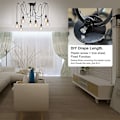 Miniatyrbillede 2 af 5: (ekskl. pærer 8 hoveder linje 2 meter) lille edderkop lysekrone multi-head lampe stue skrivebordslampe, til stue,
