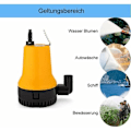 Miniatyrbillede 3 af 5: 12V Dykvandspumpe 50W Dykpumpe 4200L/H DC pumpe Snavset vandpumpe Bærbar ledningslængde 2,3 meter Med cl
