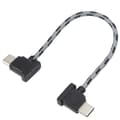 Miniatyrbillede 1 af 8: Retvinklet Type-C til Type-C datakabel 15 cm til DJI Mavic Air 2/Mini 2