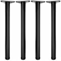 Pikkukuva 1 / 3: Mustat säädettävät pöydän jalat, 4 set korkeus pöytätuki: 72,5 cm, säädettävä + 2,5 cm