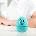 Miniatyrbillede 3 af 5: Funny Boiled Egg Cooking Countdown Timer, 1 Time Kids Mechanical Timer til køkken, studie, lektier, sportsøvelser (blå)