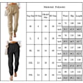 Miniatyrbillede 4 af 5: Kvinders flæsede stretch-haremsbukser Khaki XL