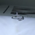Miniatyrbild 3 av 5: Ring Justerbar Open End Koppar Brev Kvinnor Finger Smycken För Dejting S