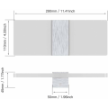 Miniatyrbillede 4 af 5: 2*12W Indendørs Væglampe Dæmpbar LED Akryl Væglampe Moderne Design Dekoration Væglampe til Stue Soveværelse Corr
