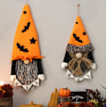 Pikkukuva 4 / 4: Halloween kasvoton keltainen lepakkohattu vanha mies riippuva lippu nukke seinälle ripustettavat kodin koristeet