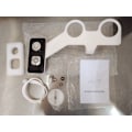 Miniatyrbillede 4 af 4: Ikke-elektrisk bidetsprøjte med selvrensende dobbelte udtrækkelige dyser - Rengøring foran og bagpå - Justerbar trykknap