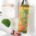 Miniatyrbillede 3 af 5: 2 stk. Plastposeholder, dispensere, affaldssækkeholder Genbrugsbeholdere Mesh Hængende Opbevaringsdispensere Hængende Folde Mesh Affaldspose Organiser Yellow