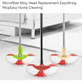 Miniatyrbillede 3 af 5: Sæt med 4 Clean Twist Disc Moppe-udskiftningshoveder, 2 i 1 mikrofibermoppehoved til Vileda Turbo Let at vride og rengøre