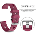 Miniatyrbillede 3 af 5: Rem til Garmin Vivomove HR / Vivoactive 3 / Vivoactive 3 Music / Forerunner 245/645 Music, 20 mm Premium Silikone QuickFit-stropper, flere farver (F