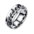 Miniatyrbillede 3 af 5: Rustfrit stål øl flaskeåbner Roterbar kæde finger ring smykke bar værktøj Golden US 6