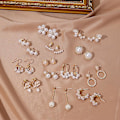 Miniatyrbild 3 av 5: Örhänge Pearl Metallic Element Girls&#39; Modesmycken Ac3658 A152