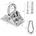 Pikkukuva 5 / 5: Riippumatossa ripustussarja, kapasiteetti Heavy Duty Rotate Swing Ultra kestävät koukut keinulle, tuoli, jooga, useita sisä-ulkokuntosali Style 1