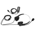 USB Call Center Headset med Mikrofon Brusreducerande Binaural RJ9 Kabel