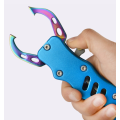 Pikkukuva 3 / 4: Monitoiminen metalliseoskalaohjain, vapakalastus ([Titanium Color] Blue Fish -ohjain)