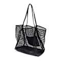 Miniatyrbillede 4 af 5: Mesh Beach Tote Dame Skulder Håndtaske A916-624 Black