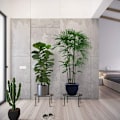 Miniatyrbillede 4 af 5: 3 stykker enkeltlags smedejerns blomsterstand udendørs balkon dildgrøn orkidé sort jernurtepotte