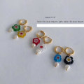 Miniatyrbillede 2 af 5: Øreringe Pearl Flower Stud Girls&#39; Modesmykker Ac2663 D370