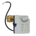 2-veis messingkuleventil elektrisk normalt lukket 1 tomme NPT-gjenge DC 12V til 24V