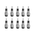10 st/set 2mm Nickelpläterad Banana Hona Jack Socket - Panelmonterad bindningsstolpe (svart)