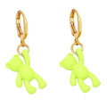 Pikkukuva 4 / 5: Korvakorut Vintage Zirkoni Little Bear Muotikorut Ac9139 Green