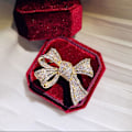 Miniatyrbild 2 av 4: Mode Kvinnor Cubic Zirconia Inlagd rosett Finger Ring Bröllopsfest Smycken Present US 8