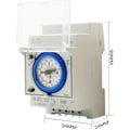 Miniatyrbild 5 av 5: Analog timer med synkronmotor och dagsprogram, timer, 36VAC/DC