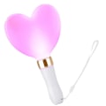 Miniatyrbillede 1 af 4: Koncert cheer rekvisitter glødende kærlighed lys stick fersken hjerte lys stick LED lys stick hjerteformet cheer stick (fremhæv 3W)