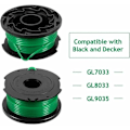 Miniatyrbillede 4 af 5: Black and Decker GL7033, GL8033, GL9035 buskrydderlinje, 6 spoler, 6 m