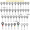 Miniatyrbillede 2 af 5: Terminal Ejector Kit Værktøj til fjernelse af terminaler, elektriske ledninger Bil adskillelsesværktøj Stik Crimp Pin Aftrækker 41 stk.