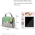 Miniatyrbillede 5 af 5: Kvinder Håndtasker Sød Crossbody Taske Til Piger Gitter Skuldertasker Pu Læder Messenger Bag Top-håndtag Taske Med Klap Pink A916-812 Green