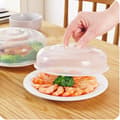 Transparent PP Mikrovågsstänkskydd Greppdesign Säker Hälsosam Medium Storlek 17 cm