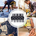 Miniatyrbillede 4 af 5: Stykke 5-13 mm fatningsboresæt, bits fatningssæt, til 1/4" sekskantboremaskine, elektriske skruetrækkere og Fonepro-boremaskiner