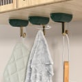 Miniatyrbild 4 av 5: Självhäftande krokar Väggkrokar Nyckelkrokar för väggdekorativa nyckelhållare Självhäftande väggkrokar green