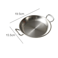 Miniatyrbillede 2 af 5: Rustfrit stål Tyk Tør Pot Ramen Pot silvery M