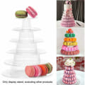Pikkukuva 2 / 5: Macaron-kakkuteline 6-kerroksinen muovinen pyöreä kakkuteline