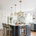 Miniatyrbild 5 av 5: Modern Moravian Star Chandelier Transparent Hanging Star Lamp (guld)