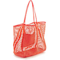 Miniatyrbillede 3 af 5: Mesh Beach Tote Dame Skulder Håndtaske A916-624 Coral