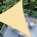 Miniatyrbillede 2 af 5: Triangle Shade Sejl 3,6x3,6x3,6m Farve Sand, Vandtæt lærred 95% Uv-strålebeskyttelse, til udendørs, have og gårdhave, swimmingpool