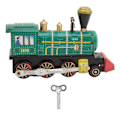 Miniatyrbillede 1 af 5: Vintage Håndlavet Optræks Tin Bliklegetøj Tog - Perfekt til Samlere og Gaver
