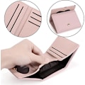 Miniatyrbillede 5 af 5: Kawaii Pung Til Piger Sød Kat Vegansk Læder Kortholder Organizer Small Trifold Dame Pung, Menw Cat A916-782 Pink