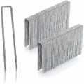 Miniatyrbilde 1 av 5: Pakke med 100 galvaniserte stålpløkker for veldig hard grunn - Pløkker for netting - Lengde 200 mm, Bredde 40 mm, Tykkelse 2,5