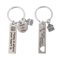 Miniatyrbillede 1 af 3: 4 stk New Home House Warming Gaver Housewarming nøglering gaver til par
