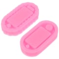 Miniatyrbillede 3 af 3: Nøgleringeform med hul Epoxyharpiksforme Nøglering Charms Form