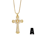 Pikkukuva 1 / 5: Kaulakoru Vintage Zircon Cross Muotikorut Ac9465 A