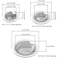 Miniatyrbillede 5 af 5: Medium 7,6 cm køkkenvask si badeværelsesvask rustfrit stål anti-tilstopning mesh vask afløb, filtre til hjemmebrug
