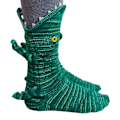 Miniatyrbild 1 av 3: Julnyhet stickade thermal Crocodile