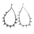 Pikkukuva 2 / 3: Uusi Spike Rivet Punk Kaulus Kaulakoru Goth Rock Biker Link Chain Choker Korut Hfmqv Silver